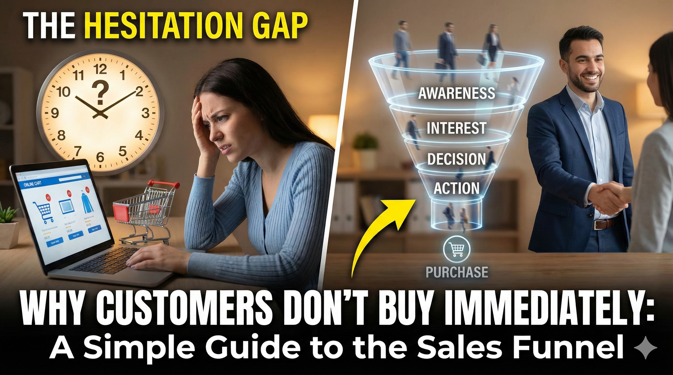 Why Customers Don’t Buy Immediately: A Simple Guide to the Sales Funnel