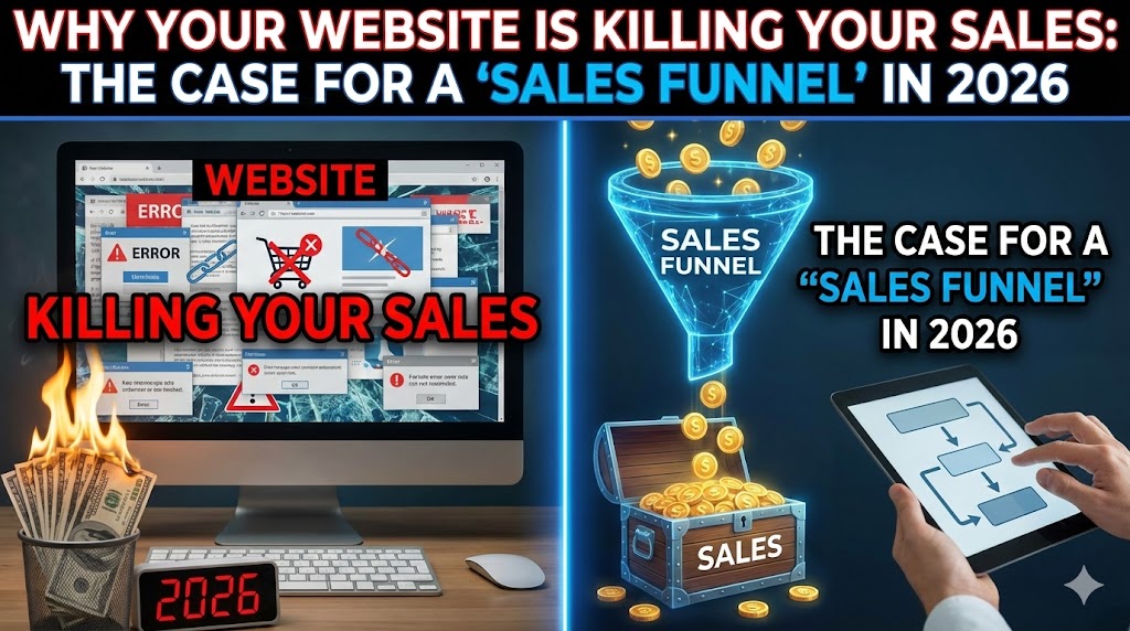 Why Your Website Is Killing Your Sales: The Case for a "Sales Funnel" in 2026