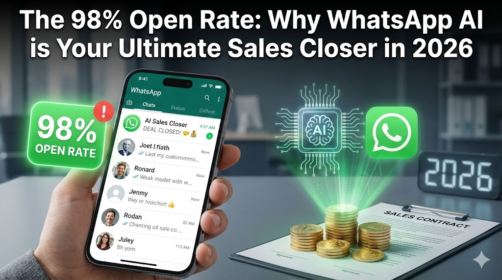 The 98% Open Rate: Why WhatsApp AI is Your Ultimate Sales Closer in 2026